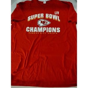 SUPER BOWL LIV Champions Kansas City T-Shirt Size XL Gildan